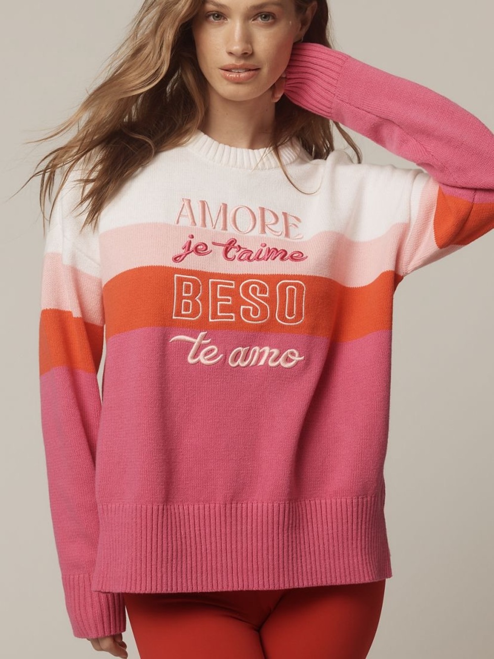 Anthropologie Beach Riot Love and Kiss Sweater